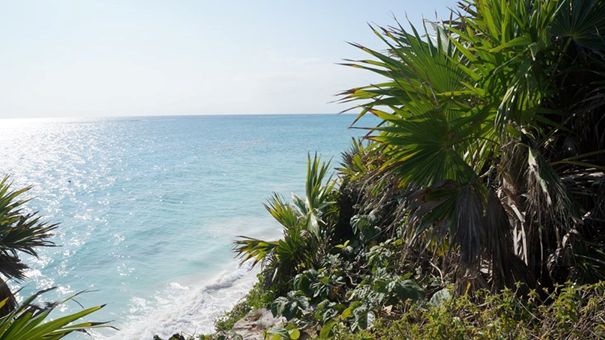 Ruiny prekolumbijskiego miasta Tulum w Meksyku Ruiny prekolumbijskiego miasta Tulum w Meksyku